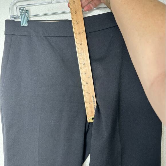 Chloe Black Wool Dress Slacks Slash Pockets Front Zip Trouser Pant 36 / 4 - Picture 10 of 12